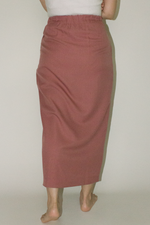 Load image into Gallery viewer, Japanese Twill Pocket Wrap Skirt in Coral
