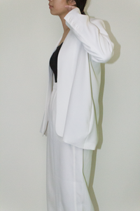 Japanese Twill Tailored Blazer in White