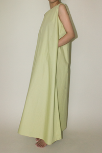 Back Lapel Maxi Dress in Green