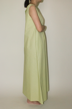 Load image into Gallery viewer, Back Lapel Maxi Dress in Green
