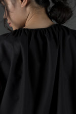 Load image into Gallery viewer, Ruched Neck Top in Black
