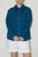 Load image into Gallery viewer, Cotton Long Sleeve Shirt in Blue
