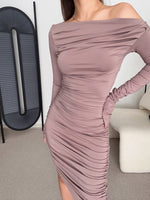 Load image into Gallery viewer, [Ready Stock] Toga Shirring Bodycon Dress - S
