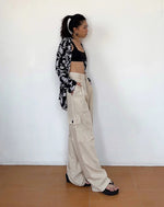 Load image into Gallery viewer, Garden Floral Kimono Cardigan in Black
