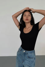 Load image into Gallery viewer, Padded Stretch Tee in Black
