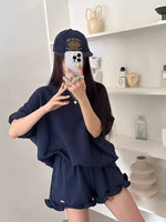 Load image into Gallery viewer, Relaxed Atheleisure Set in Navy
