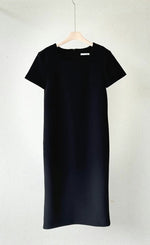 Load image into Gallery viewer, Korean Shift Dress in Black
