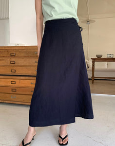 Korean Crepe Wrap Skirt [3 Colours]