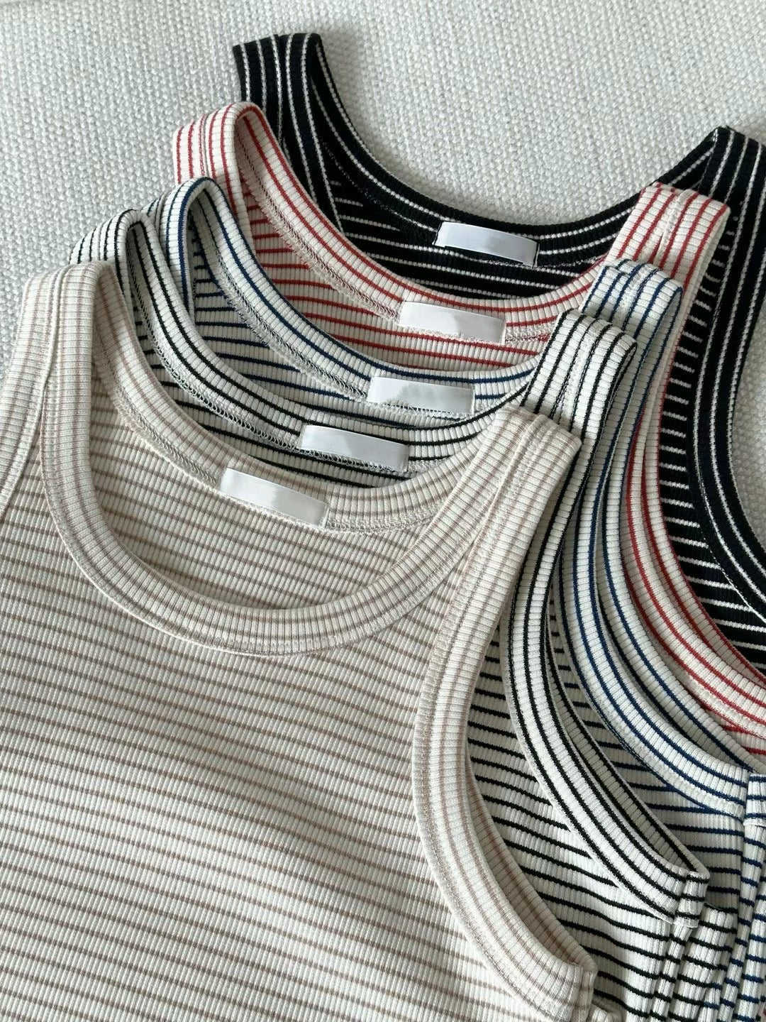 Korean Striped Tank Top [3 Colours]