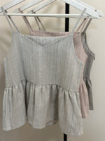 Load image into Gallery viewer, Korean Linen Peplum Camisole [3 Colours]
