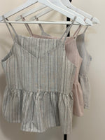 Load image into Gallery viewer, Korean Linen Peplum Camisole [3 Colours]
