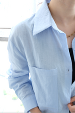 Load image into Gallery viewer, [Ready to Ship] Korean Linen Oversized Pocket Shirt [2 Colours]

