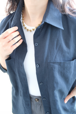 Load image into Gallery viewer, [Ready to Ship] Korean Linen Oversized Pocket Shirt [2 Colours]
