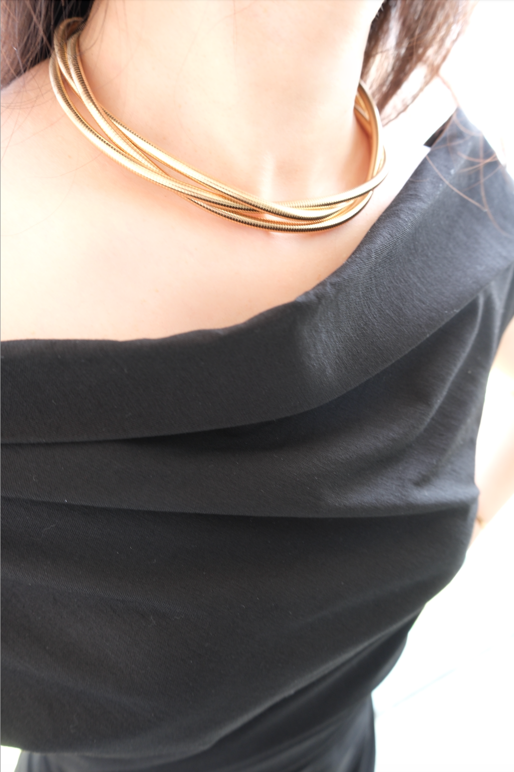 Korean Wide Shoulder Sheath Midi Dress [2 Colours]