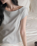 Load image into Gallery viewer, Korean Rumi Tailored Top [2 Colours]
