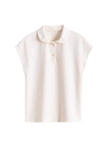 Load image into Gallery viewer, [Ready Stock] Cap Sleeve Polo Top - S
