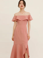 Load image into Gallery viewer, Aida Off Shoulder Ruffle Dress [2 Colours]
