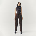 Load image into Gallery viewer, Jett Suede Tailored Pants in Brown

