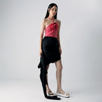 Load image into Gallery viewer, Jones Silk Blend Drappery Skirt in Black
