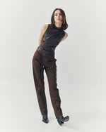 Load image into Gallery viewer, Juno Faux Leather Tank in Brown
