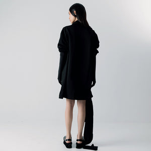 Leonie Midi Blazer in Black