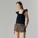Load image into Gallery viewer, Livia Leopard Shorts in Brown

