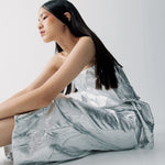 Load image into Gallery viewer, 2-Way Mesh Dress Skirt in Silver
