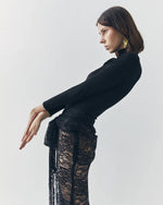 Load image into Gallery viewer, Mila See Thru Lace Skirt in Black
