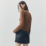 Load image into Gallery viewer, Mira Long Sleeve Top in Brown
