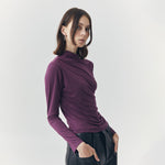 Load image into Gallery viewer, Mira Long Sleeve Top in Plum Purple
