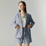 Load image into Gallery viewer, Noah Plaid Set in Grey
