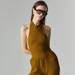 Load image into Gallery viewer, Nora Knit Set in Camel Brown
