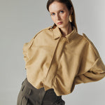 Load image into Gallery viewer, Qiana Suede Jacket in Beige
