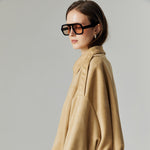 Load image into Gallery viewer, Qiana Suede Jacket in Beige
