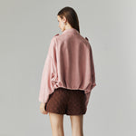Load image into Gallery viewer, Qiana Suede Jacket in Blush
