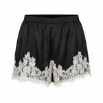 Load image into Gallery viewer, Rosalie Lace Satin Shorts in Black
