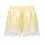 Load image into Gallery viewer, Rosalie Lace Satin Shorts in Yellow
