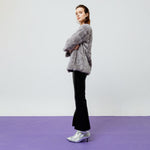 Load image into Gallery viewer, Seraphine Faux Fur Jacket in Grey
