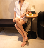 Load image into Gallery viewer, [Ready to Ship] Korean Linen Short Jacket // Shorts Set [2 Colours]
