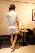Load image into Gallery viewer, [Ready to Ship] Korean Linen Short Jacket // Shorts Set [2 Colours]
