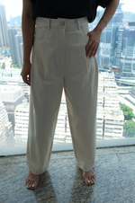 Load image into Gallery viewer, [Ready to Ship] Korean Tapered Pintuck Wide Leg Twill Pants [2 Colours]
