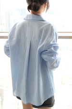 Load image into Gallery viewer, [Ready to Ship] Korean Linen Oversized Pocket Shirt [2 Colours]
