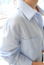 Load image into Gallery viewer, [Ready to Ship] Korean Linen Oversized Pocket Shirt [2 Colours]
