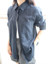 Load image into Gallery viewer, [Ready to Ship] Korean Linen Oversized Pocket Shirt [2 Colours]
