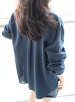 Load image into Gallery viewer, [Ready to Ship] Korean Linen Oversized Pocket Shirt [2 Colours]
