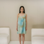 Load image into Gallery viewer, Loom Cotton Poplin Mini Dress in Mint
