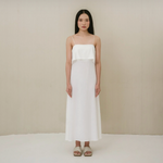Load image into Gallery viewer, Linen Maxi Dress in White
