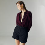 Load image into Gallery viewer, Xean Quilted Shorts in Black
