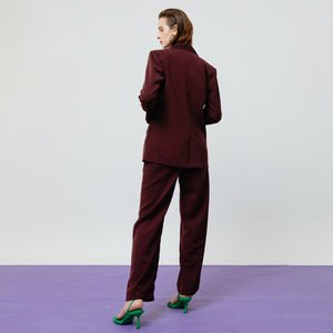 Zoe Blazer in Maroon