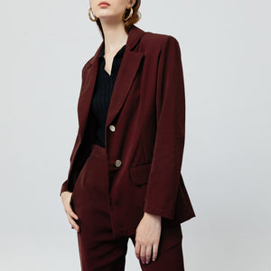 Zoe Blazer in Maroon